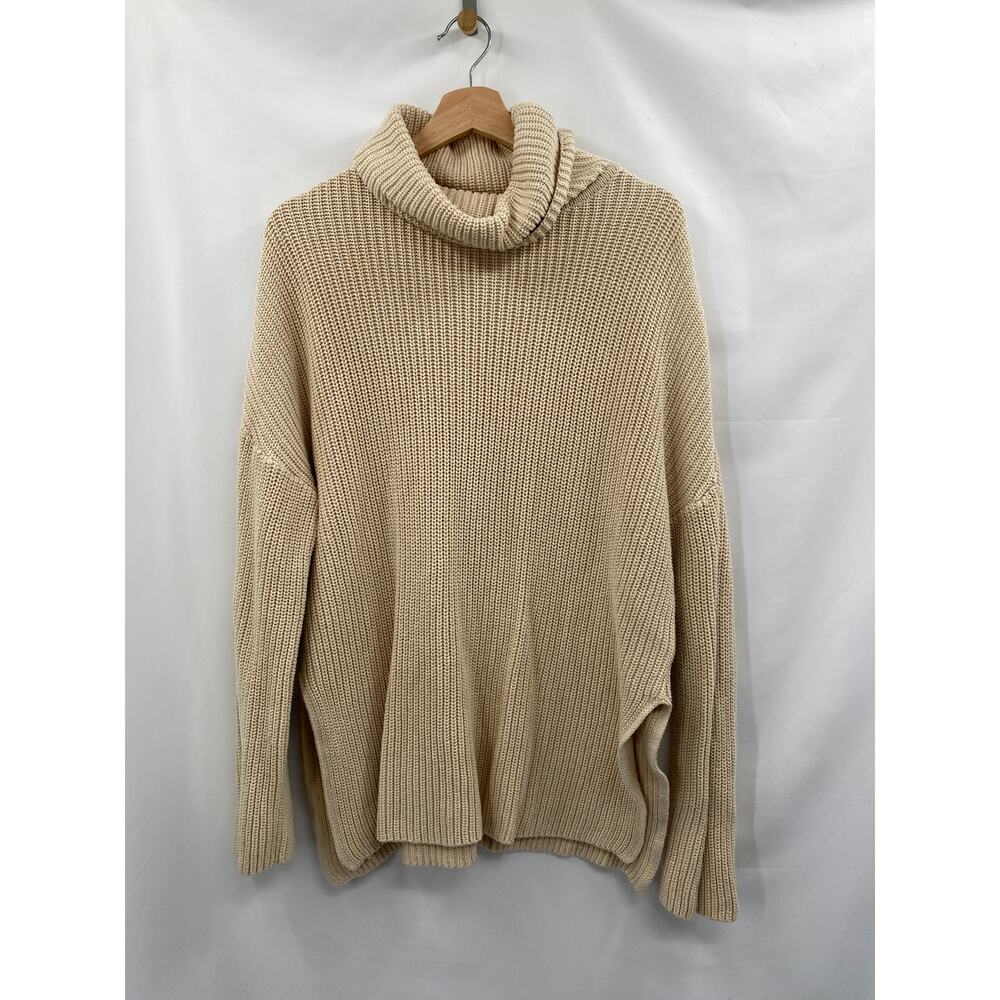 Pact oragnaic cream turtleneck sweater - Picture 2 of 5